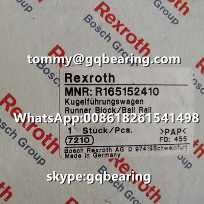 Rexroth R166619420 Material de aço Tipo estreito Corto comprimento Altura padrão SKS Bloco de corredores