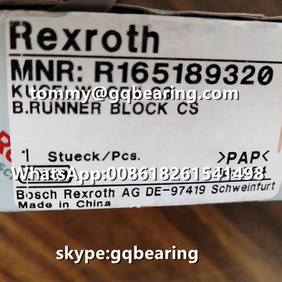 Rexroth R165189320 Material de aço Tipo de flange comprimento padrão altura padrão bloco de corredores