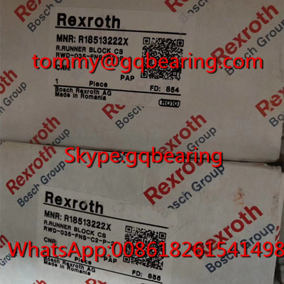 Rexroth R18513222X Roller Rail Runner Block Bosch R18513222X Rolamento linear